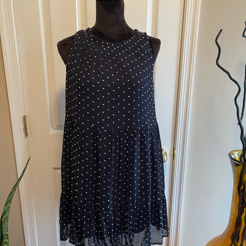 LOFT Polka Dot Swing Dress